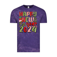 Cloud Purple happy new year 2024 Vintage Tee - MaliasSmallBusiness