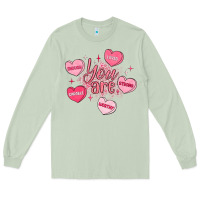 Matcha you are enough valentines day Long Sleeve Tee - LillyAllenDesigns