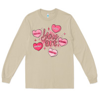 Mushroom you are enough valentines day Long Sleeve Tee - LillyAllenDesigns