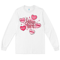 White you are enough valentines day Long Sleeve Tee - LillyAllenDesigns