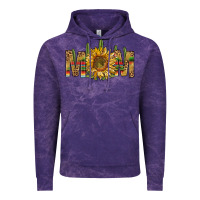 Cloud Purple western mom with sunflower Vintage Hoodie - NancyCooperArtShop