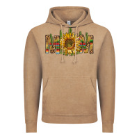 Vintage Coffee western mom with sunflower Vintage Hoodie - NancyCooperArtShop
