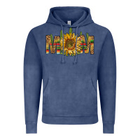Vintage Denim western mom with sunflower Vintage Hoodie - NancyCooperArtShop