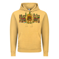Vintage Mustard western mom with sunflower Vintage Hoodie - NancyCooperArtShop