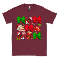 Burgundy Christmas teacher Classic Tee - CowhideDigitalArt
