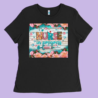 Nurse In Progress Tumbler Ladies Tee Designed By Bundleandbundleshop