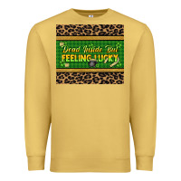 Antique Gold Dead inside but feeling lucky 20oz skinny tumbler Premium Sweatshirt - HowdyJamesFarm