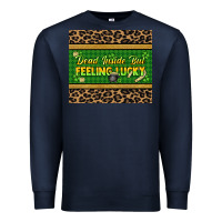 Navy Dead inside but feeling lucky 20oz skinny tumbler Premium Sweatshirt - HowdyJamesFarm
