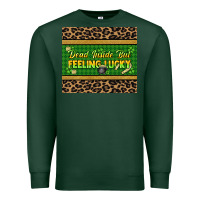 Sports Green Dead inside but feeling lucky 20oz skinny tumbler Premium Sweatshirt - HowdyJamesFarm