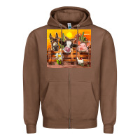 Chestnut farm animal Zipper Hoodie - TumblerDesignByShophia