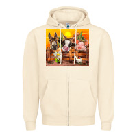 Sandshell farm animal Zipper Hoodie - TumblerDesignByShophia