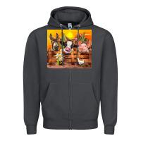 Smoke farm animal Zipper Hoodie - TumblerDesignByShophia