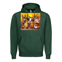 Sports Green farm animal Zipper Hoodie - TumblerDesignByShophia