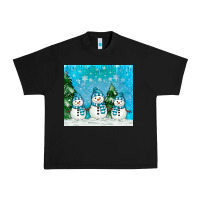 Black snowman Urban Heavy Tee - MaliasSmallBusiness