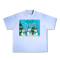 Grape Ice snowman Urban Heavy Tee - MaliasSmallBusiness