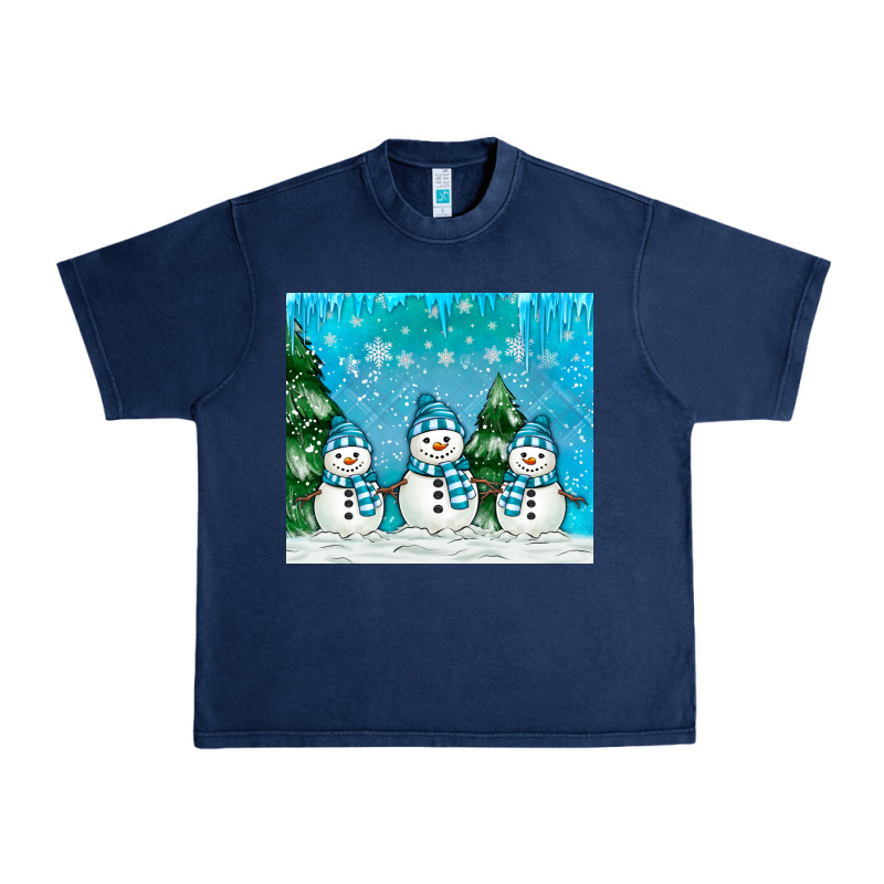 Snowman Urban Heavy Tee by MaliasSmallBusiness | Teevron