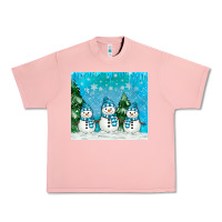 Salmon snowman Urban Heavy Tee - MaliasSmallBusiness
