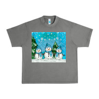 Tornado snowman Urban Heavy Tee - MaliasSmallBusiness