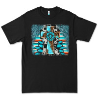 Black cross gemstone background Premium Tee - AdoDesignShop