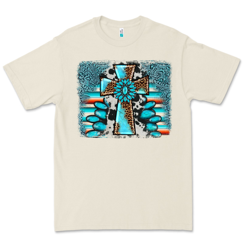 Cross Gemstone Background Premium Tee by AdoDesignShop | Teevron