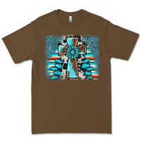 Cacao cross gemstone background Premium Tee - AdoDesignShop