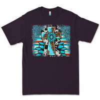 Plum cross gemstone background Premium Tee - AdoDesignShop