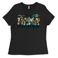 Black this mama loves her herd goats Ladies Tee - Jasminsmagicworld