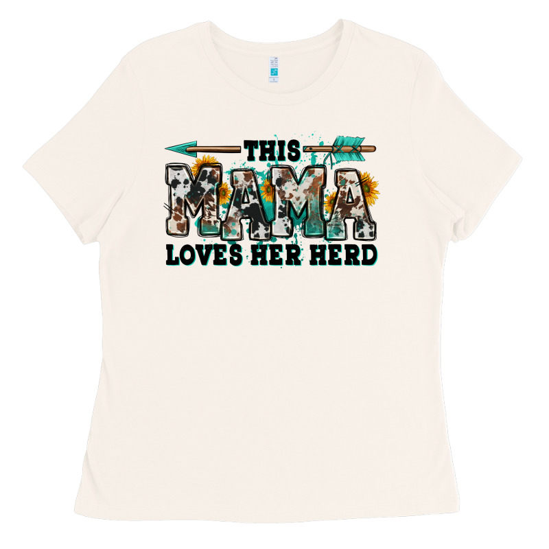 This Mama Loves Her Herd Goats Ladies Tee by Jasminsmagicworld | Teevron