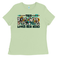 Matcha this mama loves her herd goats Ladies Tee - Jasminsmagicworld