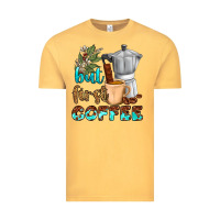Vintage Mustard coffee cups but first coffee Vintage Tee - NancyCooperArtShop