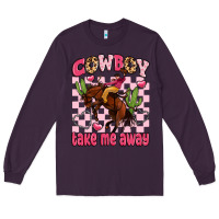 Plum cowboy take me away Long Sleeve Tee - LillyAllenDesigns