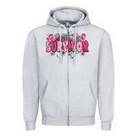 Heather Grey I am a survivor Cancere Awareness Zipper Hoodie - HowdyJamesFarm