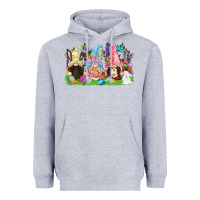 Heather Grey Easter gnomes Easter Day Heavyweight Hoodie - CowGirlArtShop