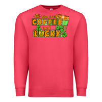 Cardinal All you need is coffee and lucky Premium Sweatshirt - CowGirlArtShop