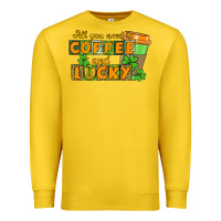 Lemon All you need is coffee and lucky Premium Sweatshirt - CowGirlArtShop