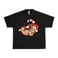 Black cute christmas sloth Urban Heavy Tee - MaliasSmallBusiness