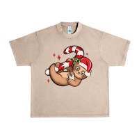 French Oak cute christmas sloth Urban Heavy Tee - MaliasSmallBusiness