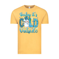Vintage Mustard baby its cold outside Vintage Tee - NancyCooperArtShop