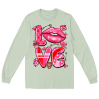 Matcha love with lips Long Sleeve Tee - LillyAllenDesigns
