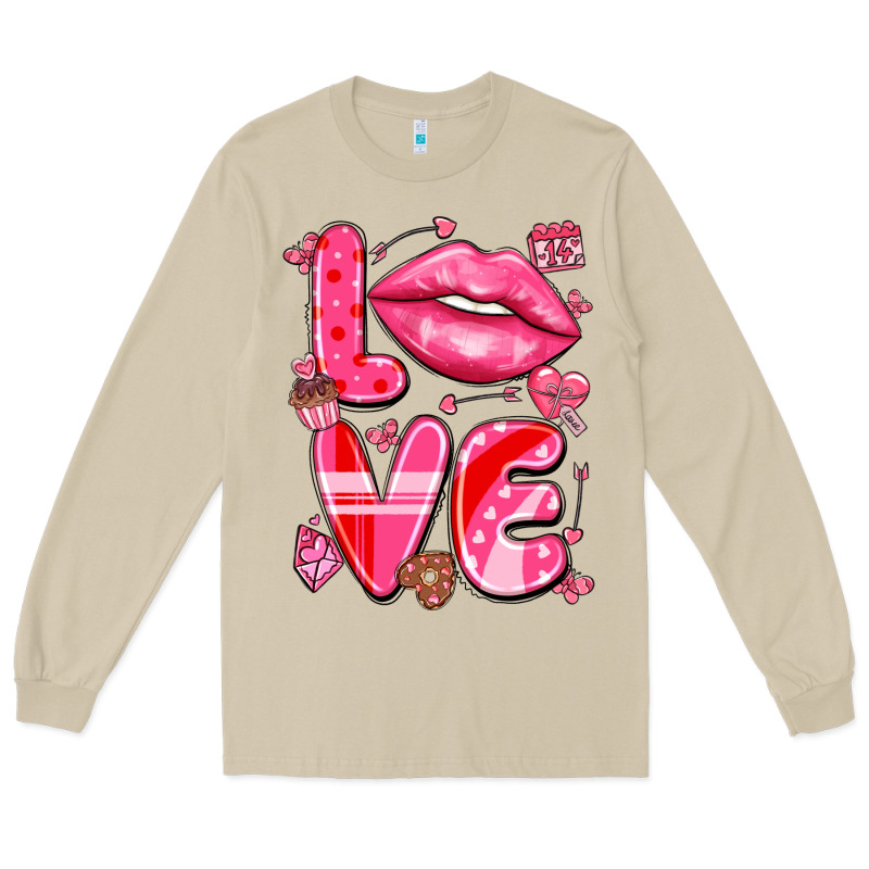 Love With Lips Long Sleeve Tee by LillyAllenDesigns | Teevron