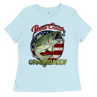Baby Blue reel cool granddaddy fishing Ladies Tee - Jasminsmagicworld