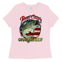 Bubblegum Pink reel cool granddaddy fishing Ladies Tee - Jasminsmagicworld