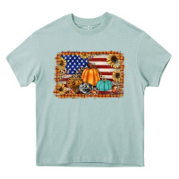 Arona american flag fall backgraund Heavy Core Tee - JahusDesignShop
