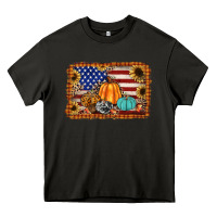 Asphalt american flag fall backgraund Heavy Core Tee - JahusDesignShop