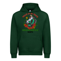 Forest Green traditional lady hispanic heritage month Urban Hoodie - BundleAndBundleShop