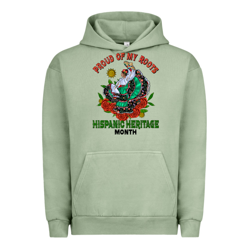 Traditional Lady Hispanic Heritage Month Urban Hoodie by BundleAndBundleShop | Teevron
