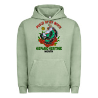 Pigment Oil Green traditional lady hispanic heritage month Urban Hoodie - BundleAndBundleShop