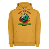 Pigment Peanut Butter traditional lady hispanic heritage month Urban Hoodie - BundleAndBundleShop