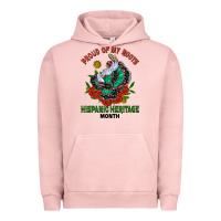 Pigment Salmon traditional lady hispanic heritage month Urban Hoodie - BundleAndBundleShop