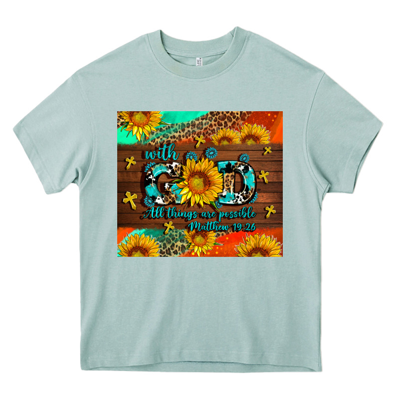 With God All Things Are Possible Heavy Core Tee by AdoDesignShop | Teevron